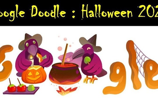 Google đổi hình ảnh Doodle trong ngày lễ Halloween