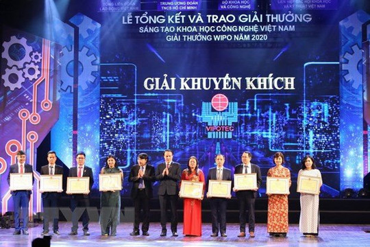Trao Giải thưởng sáng tạo khoa học công nghệ Việt Nam năm 2020