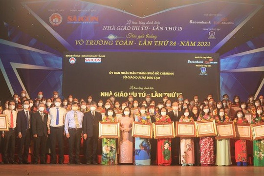 TP.HCM: Tuyên dương 50 nhà giáo tiêu biểu đạt giải thưởng Võ Trường Toản