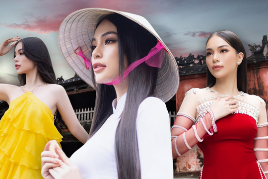 Hoàng Hương Ly quảng bá du lịch Hội An tại Hoa hậu Du Lịch Quốc tế 2021