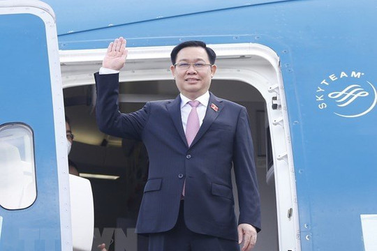 Chủ tịch Quốc hội Vương Đình Huệ lên đường thăm Hàn Quốc, Ấn Độ