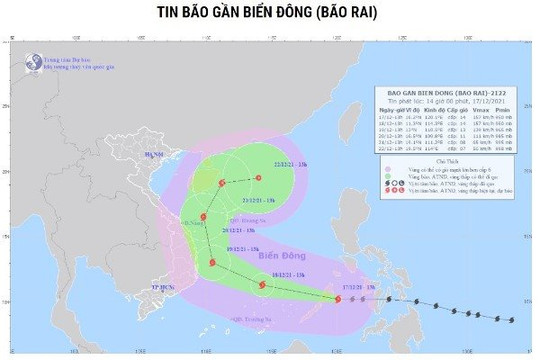 Các tỉnh ven biển Tây Nam Bộ khẩn trương ứng phó bão Rai