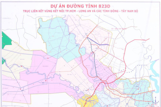 Long An khởi công Dự án Đường tỉnh 823D kết nối TP.HCM và các tỉnh phía Nam