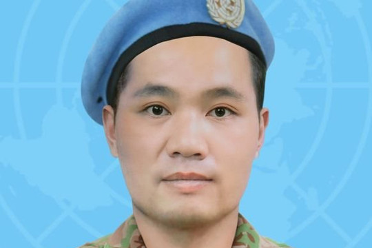 Một sĩ quan hy sinh khi làm nhiệm vụ gìn giữ hòa bình Liên Hiệp Quốc