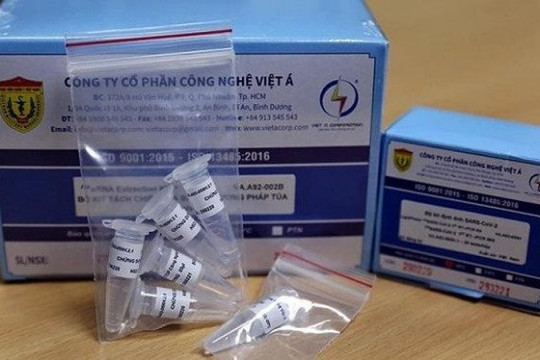 Công ty Việt Á nhập kit test từ Trung Quốc giá khoảng 21.500 đồng mỗi bộ