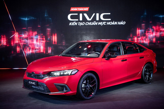 Honda Civic 2022 thế hệ 11 ra mắt tại Việt Nam, bản RS có giá 870 triệu