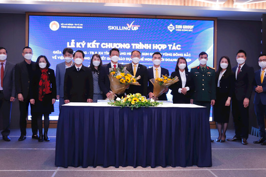 Tập đoàn Sun Group ký kết hợp tác với Sở Lao động thương binh & Xã hội tỉnh Quảng Ninh