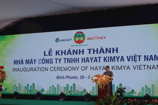 Thủ tướng Phạm Minh Chính dự lễ khánh thành nhà máy có vốn đầu tư 250 triệu USD