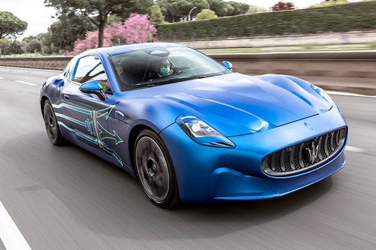 Những hình ảnh mới nhất của mẫu xe điện Maserati GranTurismo Folgore EV