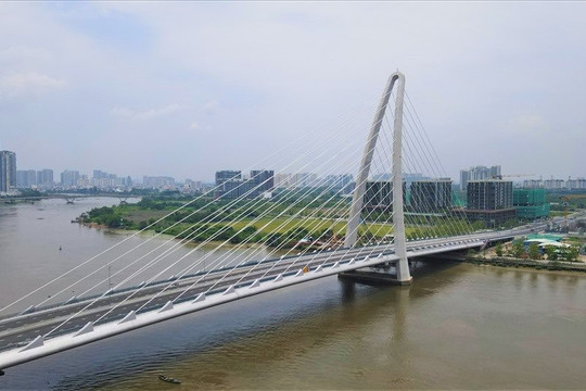 Cầu Thủ Thiêm 2 đã sẵn sàng thông xe ngày 30.4