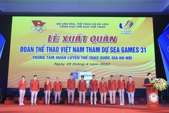 Lễ xuất quân của đoàn thể thao Việt Nam tham dự SEA Games 31