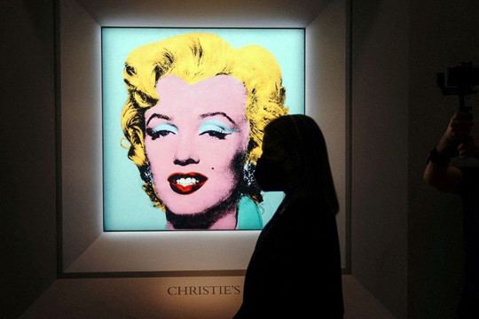 Bức chân dung Marilyn Monroe của họa sĩ Mỹ được bán với giá kỷ lục 