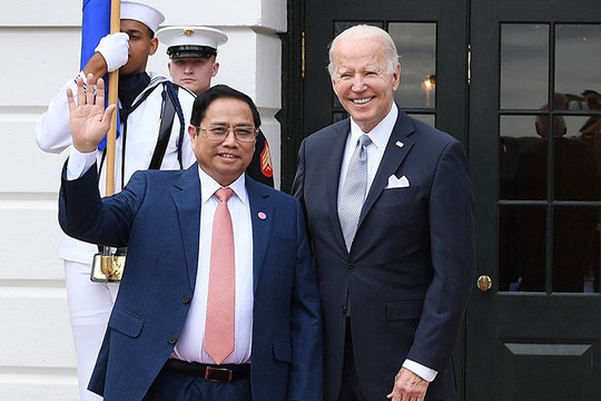 Thủ tướng Phạm Minh Chính gặp Tổng thống Hoa Kỳ Joseph Biden tại Nhà Trắng