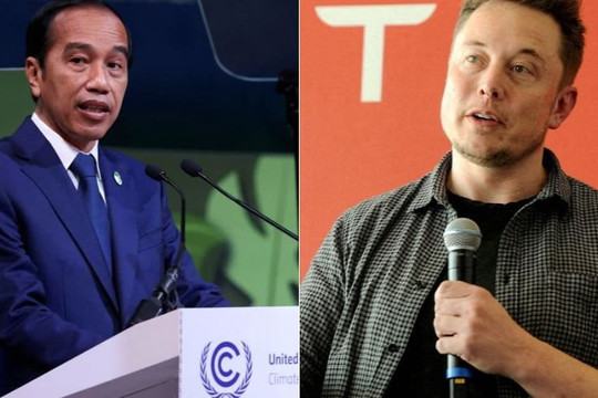 Tổng thống Indonesia gặp Elon Musk kêu gọi đầu tư để phát triển ô tô điện