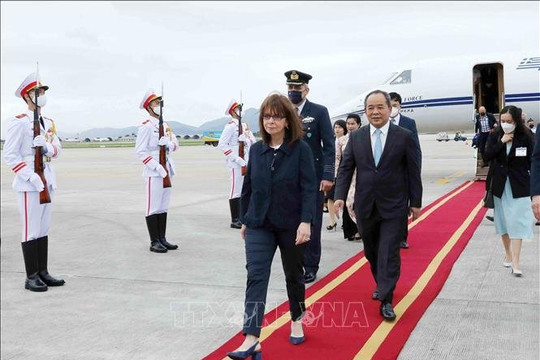 Tổng thống Hy Lạp tới Hà Nội chiều nay, bắt đầu thăm chính thức Việt Nam