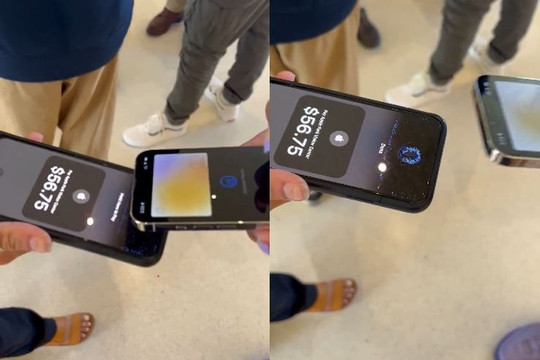 Video đưa 2 iPhone lại gần nhau để trả tiền mua hàng gây sốt