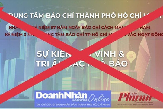 Mạo danh Trung tâm Báo chí TP.HCM kêu gọi tài trợ trước ngày Báo chí Cách mạng Việt Nam