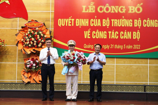 Phó Cục trưởng Cục An ninh kinh tế được bổ nhiệm làm Giám đốc Công an tỉnh Quảng Bình