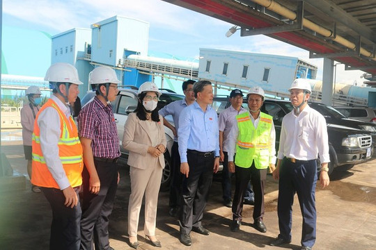 Chủ nhiệm Ủy ban KHCN&MT Quốc hội lưu ý vấn đề tro xỉ ở nhà máy nhiệt điện Vĩnh Tân