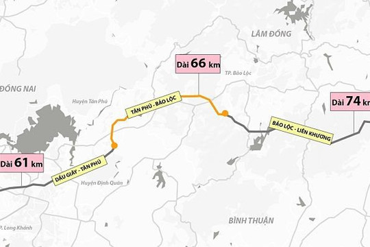 Lâm Đồng mở 11 mỏ khoáng sản phục vụ thi công cao tốc Bảo Lộc-Liên Khương