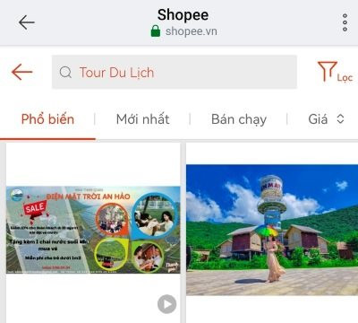 Doanh nghiệp du lịch An Giang xuất hiện trên sàn giao dịch điện tử Shopee 