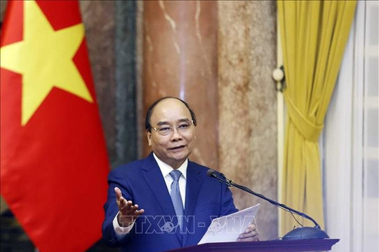 Chủ tịch nước Nguyễn Xuân Phúc tiếp Tổng hội Xây dựng Việt Nam 