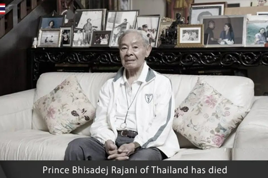 Hoàng tử Bhisadej Rajani qua đời và những đóng góp của ông cho đất nước Thái Lan