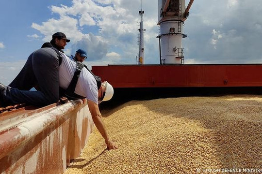 Tàu chở ngũ cốc Ukraine không ‘xuôi chèo mát mái' trên Biển Đen