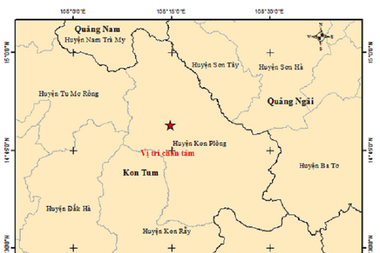 146 trận động đất xảy ra ở Kon Tum trong 8 tháng đầu năm