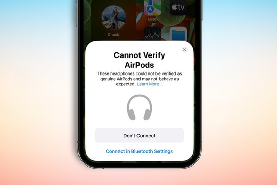 iOS 16 giúp bạn phát hiện AirPods giả
