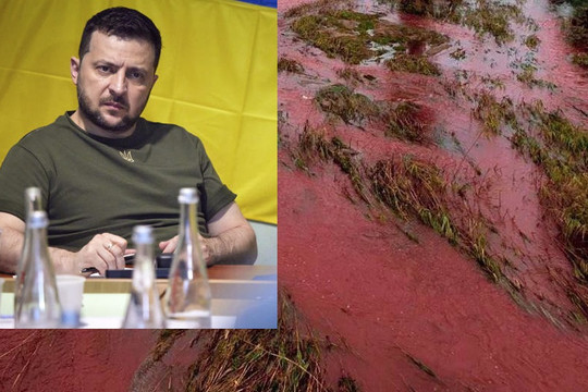 Vì sao nước sông quê nhà Tổng thống Zelensky đổi sang màu đỏ sau đợt tên lửa từ Nga?