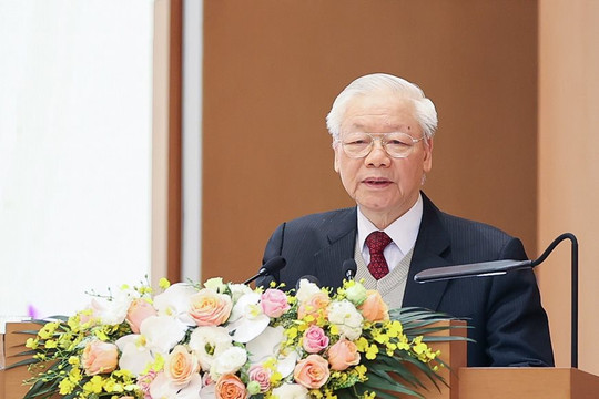 Tổng bí thư Nguyễn Phú Trọng đến thăm và làm việc tại TP.HCM