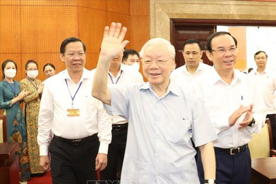 Tổng Bí thư Nguyễn Phú Trọng bày tỏ mong đợi trong thời gian tới TP.HCM "rực rỡ tên vàng"
