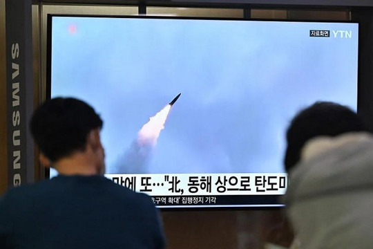 Triều Tiên 4 lần phóng tên lửa đạn đạo trong 1 tuần