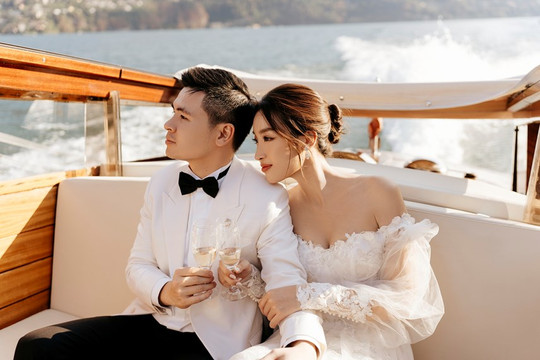 Hoa hậu Đỗ Mỹ Linh đăng hình công khai chồng sắp cưới