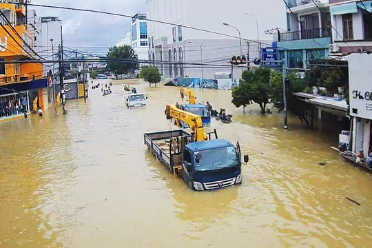 Dự báo mưa lớn và lũ trên sông từ Quảng Bình đến Quảng Ngãi