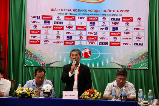Chín đội Futsal tranh giải Vô địch quốc gia 2022 tại Cần Thơ