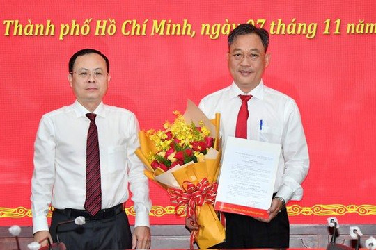 Ông Nguyễn Minh Đức giữ chức Phó chánh văn phòng Thành ủy TP.HCM
