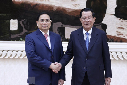 Việt Nam - Campuchia ra tuyên bố chung, tăng cường kết nối hai nền kinh tế