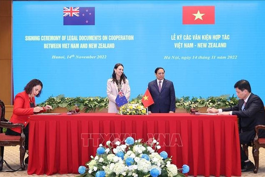 Việt Nam, New Zealand phấn đấu đưa kim ngạch thương mại hai chiều lên 2 tỉ USD năm 2024