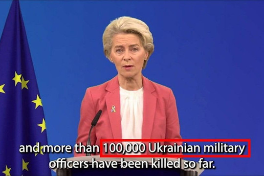 Chủ tịch châu Âu nói hơn 100.000 binh sĩ Ukraine thiệt mạng, Kyiv phản ứng tức giận