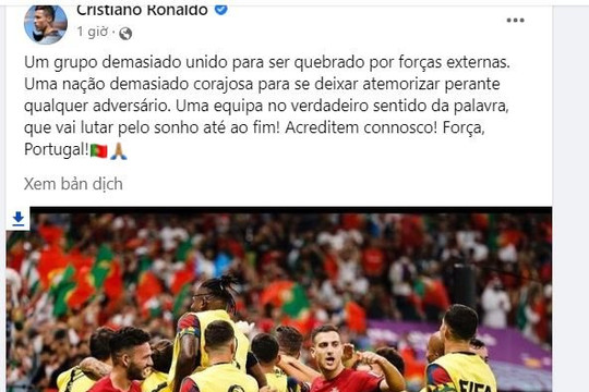 Ronaldo tố thế lực bên ngoài muốn chia rẽ Bồ Đào Nha sau tin đồn dọa rời World Cup 2022