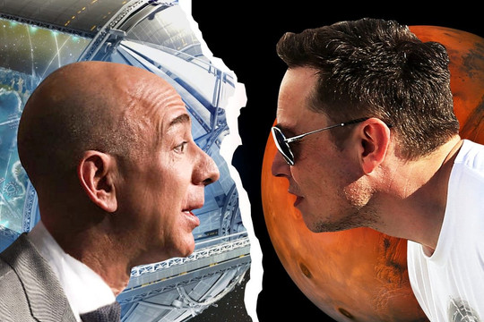 Elon Musk mỉa mai Jeff Bezos sao chép việc kinh doanh: 'Có thể chỉ là trùng hợp ngẫu nhiên' 