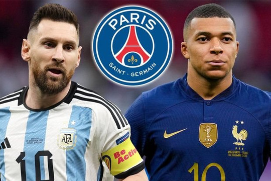 Nhu cầu về áo đấu PSG của Messi và Mbappe tăng đột biến sau World Cup 2022