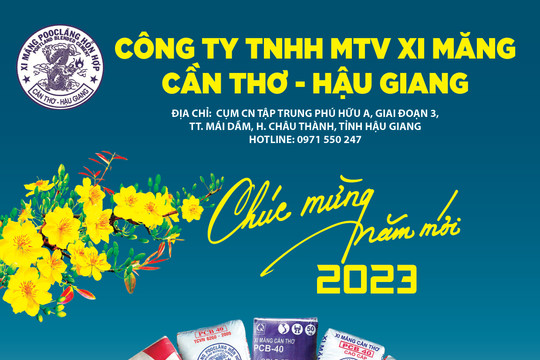 Công ty TNHH MTV Xi măng Cần Thơ - Hậu Giang chúc mừng năm mới 2023