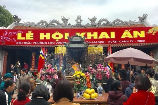 Nam Định tổ chức lễ Khai ấn đền Trần sau 3 năm tạm hoãn vì dịch COVID-19