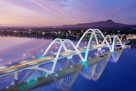 Quảng Bình khởi công dự án cầu và đường 1.300 tỉ đồng qua sông Nhật Lệ
