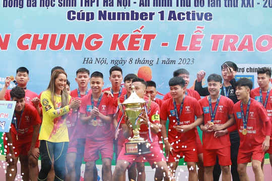 Ấn tượng tài năng trẻ ghi dấu ngày chung kết giải bóng đá học sinh THPT Hà Nội - An ninh Thủ đô lần thứ XXI 