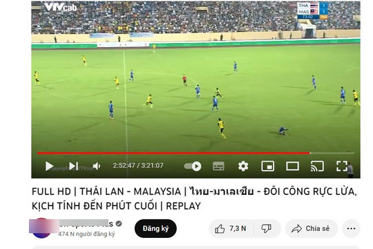 Triệu người bị lừa xem nhầm trận Thái Lan – Malaysia ở Nam Định