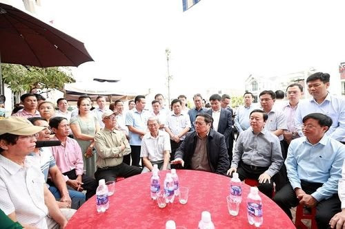 Thủ tướng Phạm Minh Chính thăm Khu tái định cư Dự án Cảng hàng không quốc tế Long Thành 